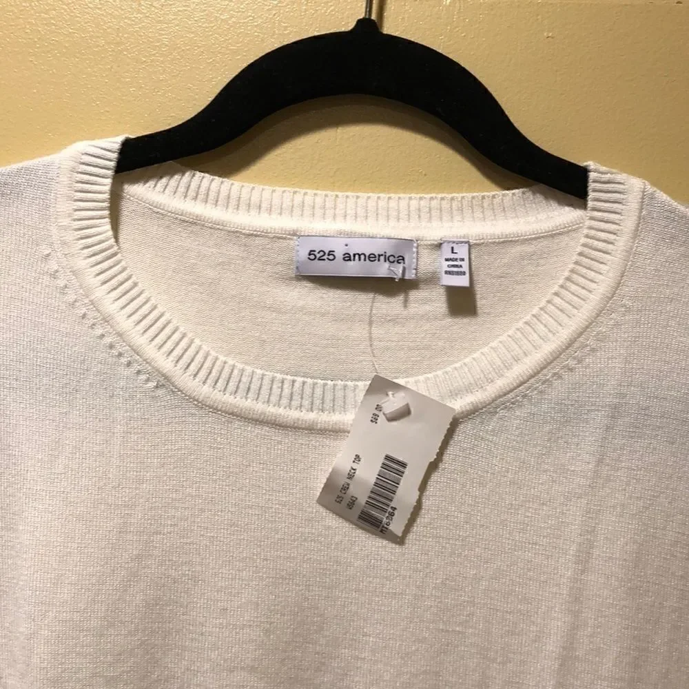 NWT 525 American Ivory Sweater, Size Large